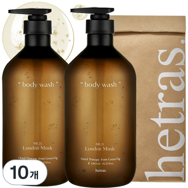 헤트라스 호텔 테라피 대용량 바디워시 런던 머스크, 1.013L, 10개