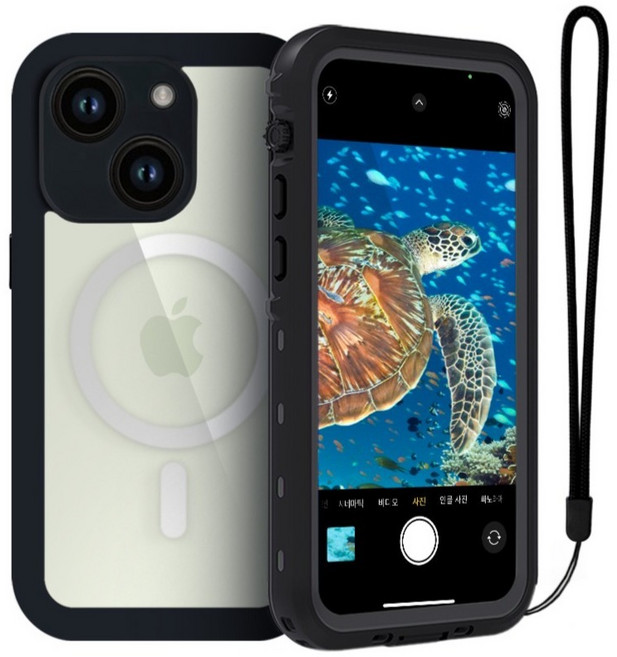 위크나인 휴대폰 방수 노샘 케이스, 아이폰15, 1개