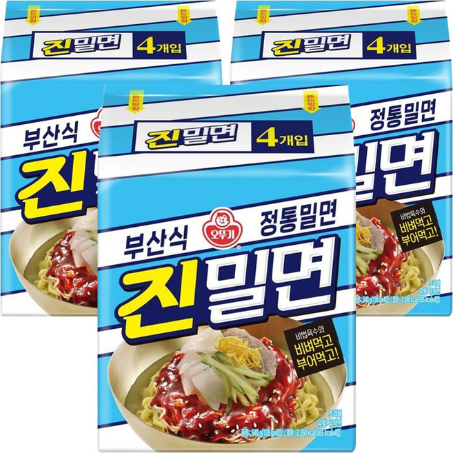 오뚜기 진밀면 135g, 12개