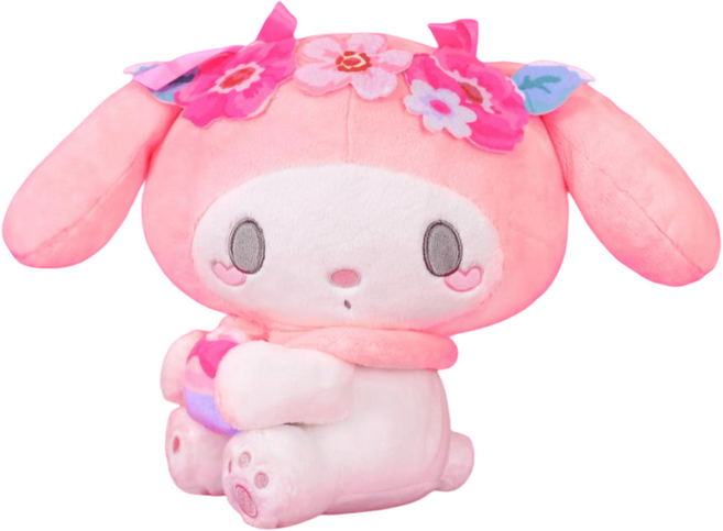 KHTOY 三麗鷗化妝款, 12吋, 美樂蒂 + 花朵, 1入