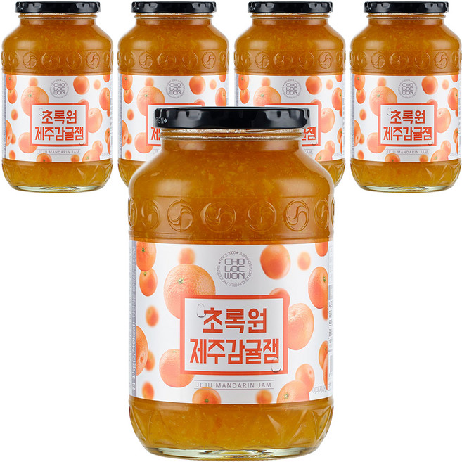 초록원 제주감귤잼, 1kg, 5개