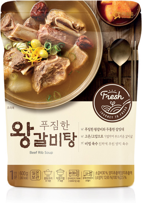 아워홈 왕갈비탕, 600g, 1개