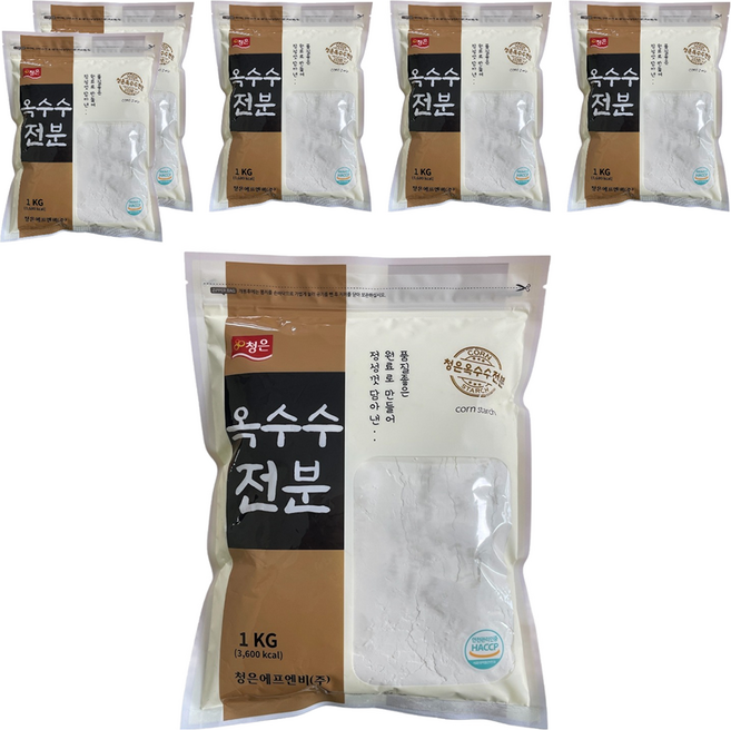 藍銀玉米味澱粉, 1kg, 6個