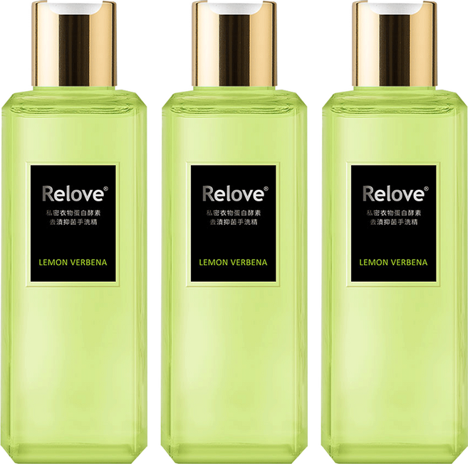 Relove 私密衣物蛋白酵素去漬手洗精 青檸馬鞭草, 220ml, 3瓶