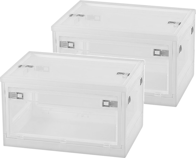 KEYWAY 聯府 經典五開式摺疊收納箱 50L, 白色, 2個