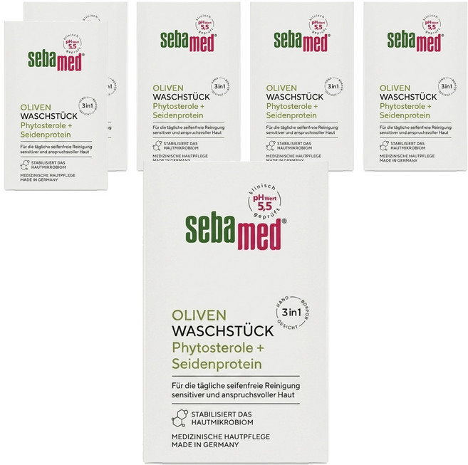 sebamed 施巴 德國橄欖潔膚皂, 150g, 6個