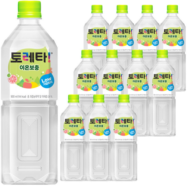 토레타 이온음료, 900ml, 12개