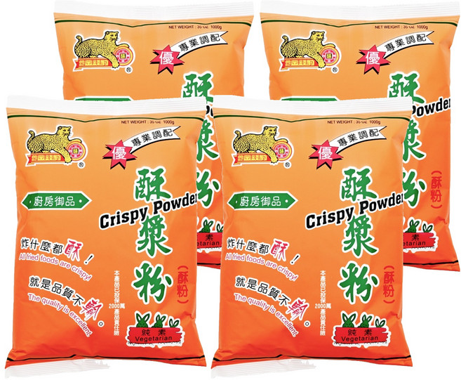 金錢豹 酥漿粉, 1kg, 4包