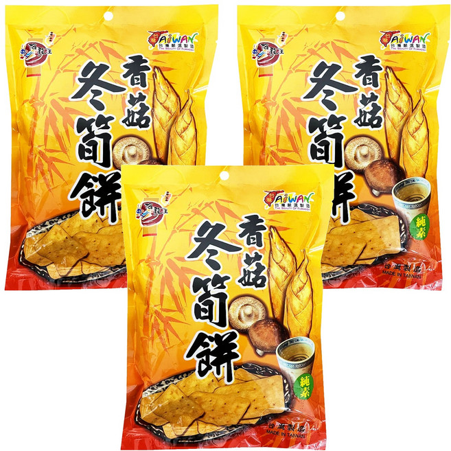 Onlyone 海龍王 香菇冬筍餅, 144g, 3袋