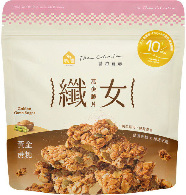 The Chala 蕎拉燕麥 纖女燕麥脆片 黃金蔗糖, 150g, 1包
