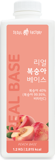 서울팩토리 리얼 복숭아 베이스, 1.2kg, 1개