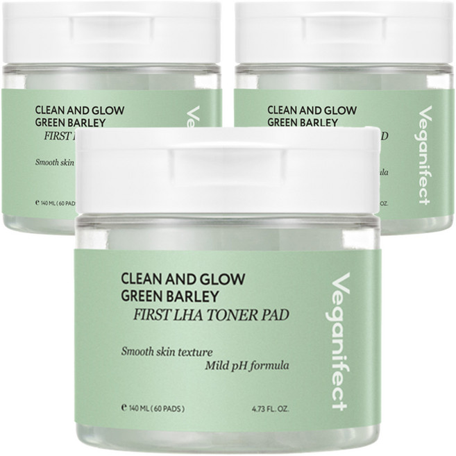 veganifect Green Barley First LHA 爽膚水墊 140ml, 60入, 3個