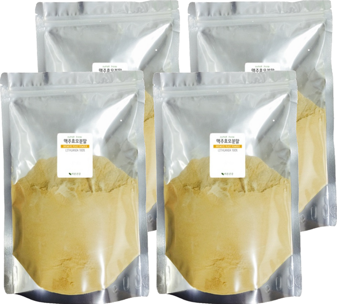 바른건강 맥주효모분말 지퍼백, 4개, 500g