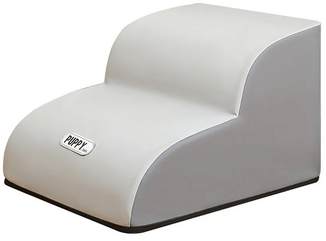 緩坡度防水寵物樓梯 二階, 灰色, 1個