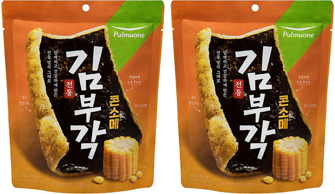 풀무원 전통 김부각 콘소메, 50g, 2개