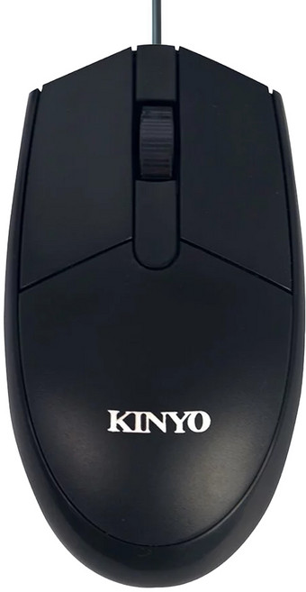 Kinyo USB光學滑鼠, KM-601, 黑色