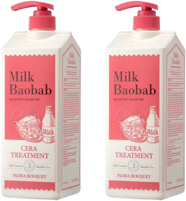 밀크바오밥 세라 트리트먼트 플로라부케, 1.2L, 2개
