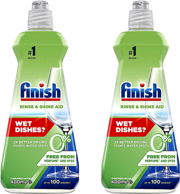 피니시 린스에이드 식기세척기 헹굼보조제, 400ml, 2개
