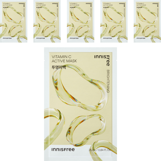 이니스프리 New 비타C 액티브 마스크 25ml, 1개입, 6개