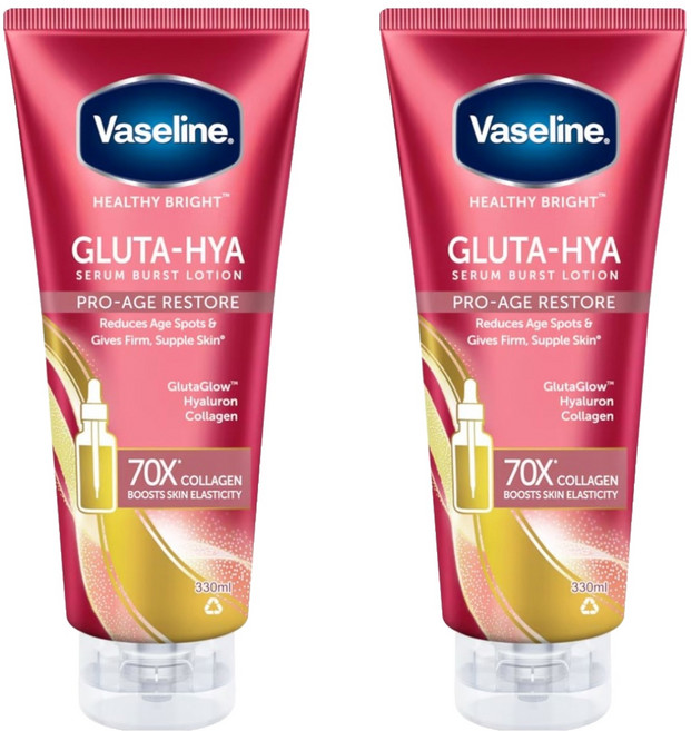 Vaseline 凡士林 水光膠原精華凝乳, 330ml, 2件