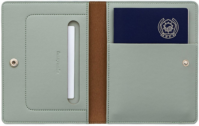 퍼니메이드 RFID차단 안티스키밍 가죽 여권 지갑