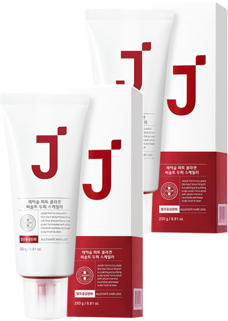 제이숲 피토 콜라겐 씨솔트 두피 스케일러, 250g, 2개
