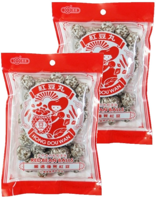 惠香 紅豆丸 台灣經典美食 手工熬煮 紮實鬆Q, 180g, 2包