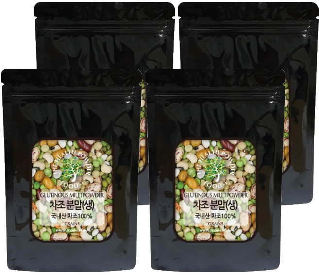 푸드아이 국내산 차조 분말 생, 200g, 4개