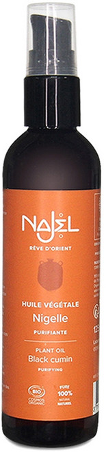 NAJEL 有機黑種籽草按摩護理油 身體 + 頭髮用, 125ml, 1瓶