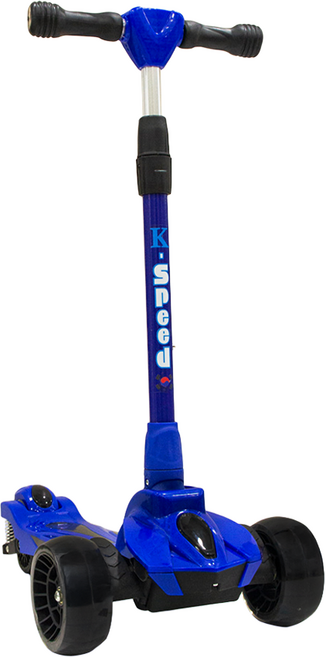 K-SPEED K-1 可折疊安全避震寬輪兒童滑板車, 藍色, 1個