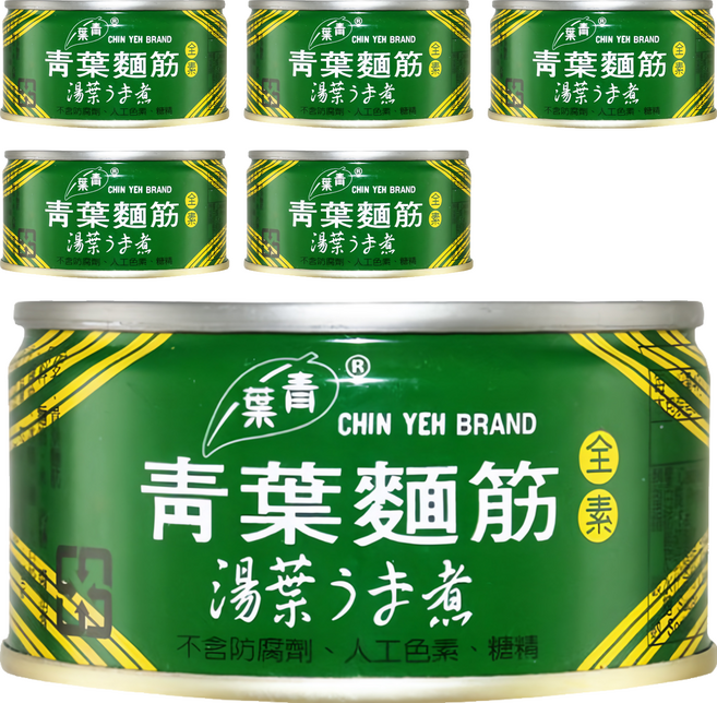 青葉 麵筋, 120g, 6罐