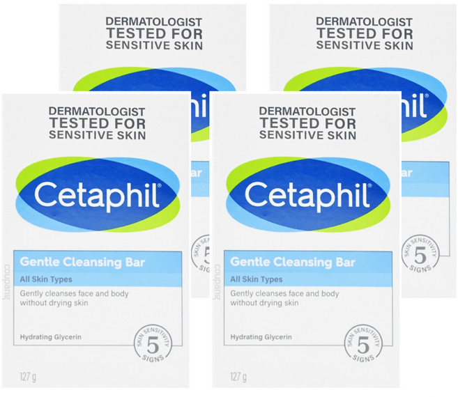 Cetaphil 舒特膚 溫和潔膚凝脂, 127g, 4盒