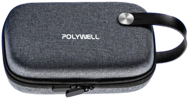 POLYWELL 寶利威爾 3C硬殼配件包 大, PW15-T65-0754, 黑色, 1個