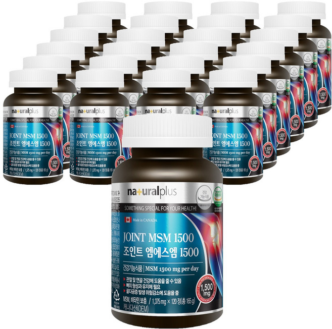 내츄럴플러스 조인트 엠에스엠 1500, 120정, 25개