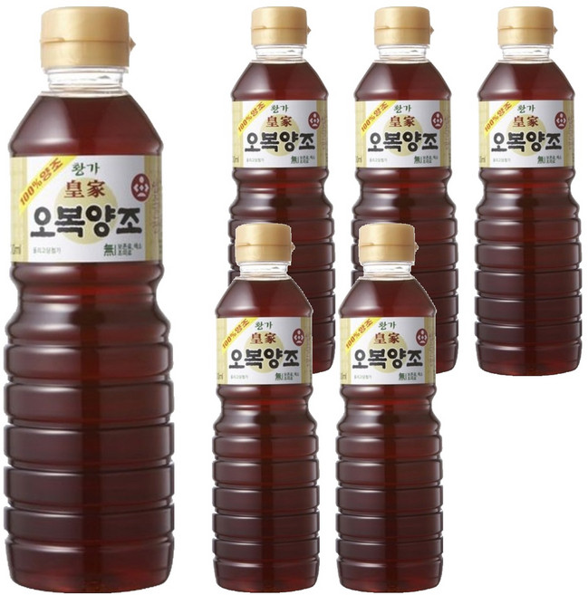 오복식품 황가 양조간장, 500ml, 6개