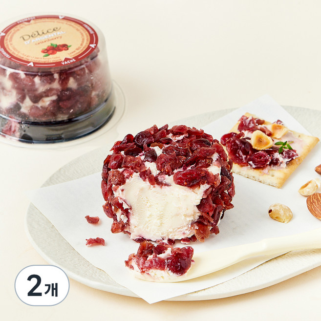 델리스 크랜베리 치즈, 110g, 2개