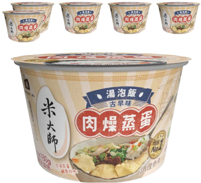 master mi 米大師 湯泡飯 肉燥蒸蛋, 235g, 6入