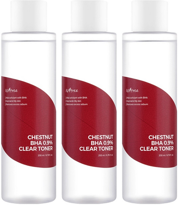 이즈앤트리 체스트넛 바하 0.9% 클리어 토너, 200ml, 3개