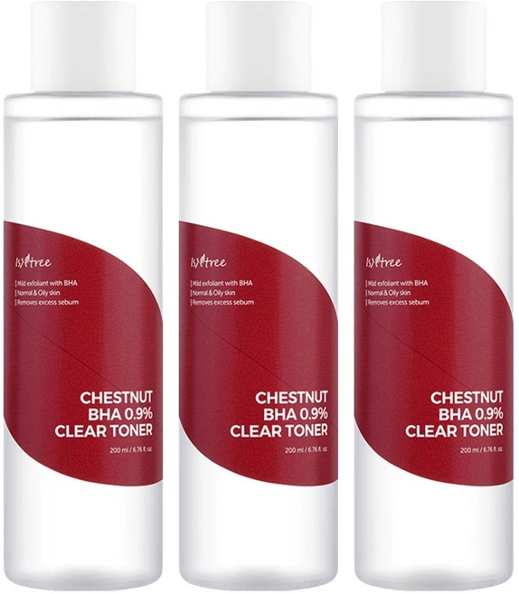 이즈앤트리 체스트넛 바하 0.9% 클리어 토너, 200ml, 3개 - 쿠팡