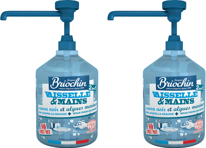 브리오신 식품용 기구 용기용 주방세제, 500ml, 2개