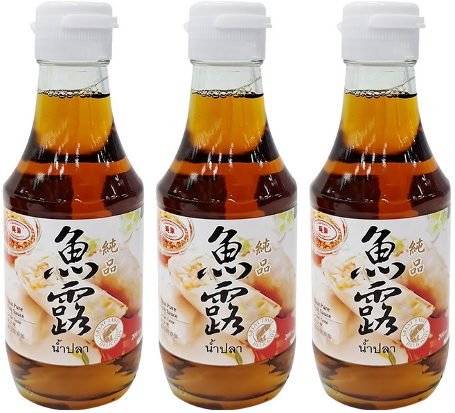 QUA-QUALITY 葵果 純品魚露, 200ml, 200g, 3瓶