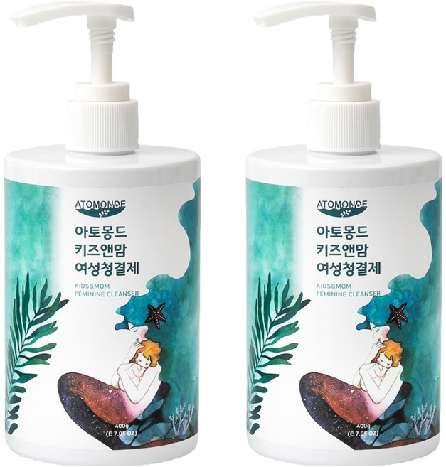 아토몽드 키즈앤맘 여성청결제, 400g, 2개