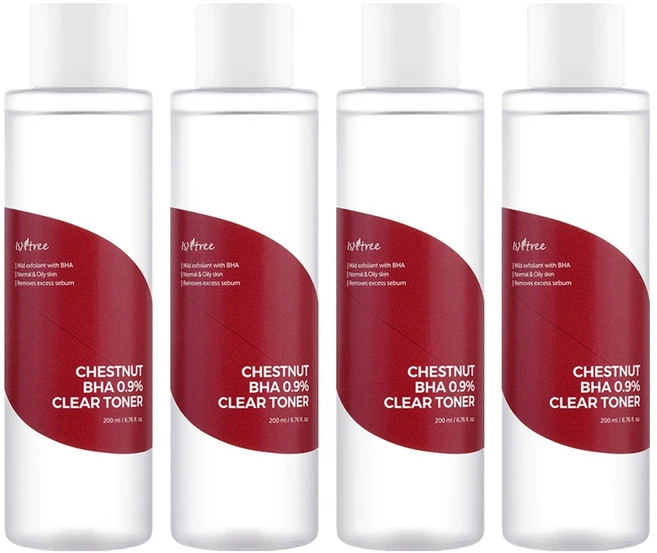 이즈앤트리 체스트넛 바하 0.9% 클리어 토너, 200ml, 4개 - 쿠팡