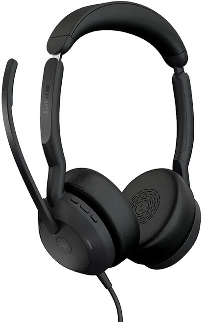 Jabra Evolve2 50 商務有線貼耳式主動降噪耳機麥克風 AirComFort技術 Stereo 1個, 25089-999-999, Black