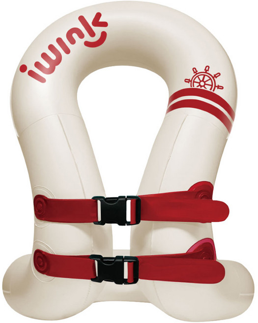 아이윙크 넥튜브 착용형 수영보조용품, 마린레드, 1개