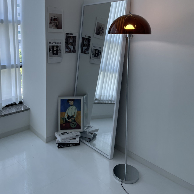 LENA ENERGY LED 壓克力蘑菇長立燈 150cm, 棕色