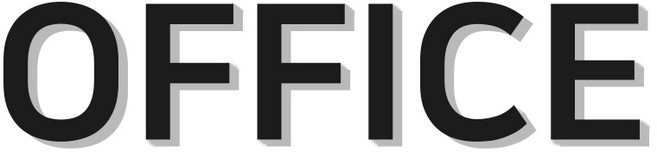 스튜디오투명 아크릴표지판 검정색, OFFICE, 1개