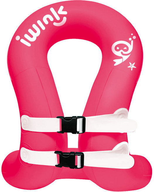 아이윙크 넥튜브 착용형 수영보조용품, 핫핑크 + 스노쿨링, 1개