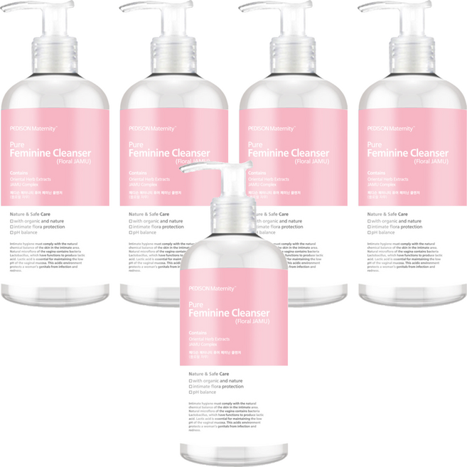 페디슨 퓨어 페미닌 플로럴 자무 여성 청결제 액상형, 300ml, 5개
