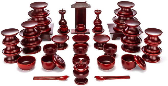 남원목기 국산 춘향 물푸레 복 제기세트, 1세트, 47p